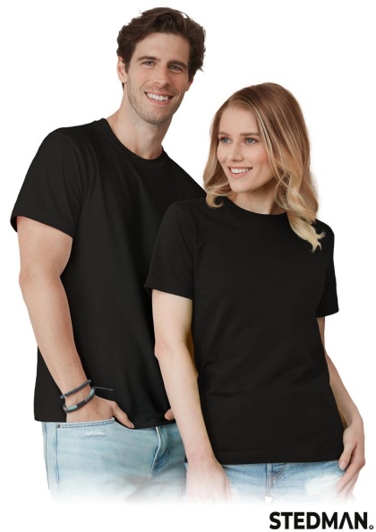 T-SHIRT ST2000 UNISEX WYSOKOGATUNKOWA BAWEŁNA CZARNY