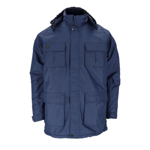 KURTKA OCHRONNA OCIEPLANA POLAR YES WINTER SYSTEM WENTYLACJI, TROCZKI GRANATOWA