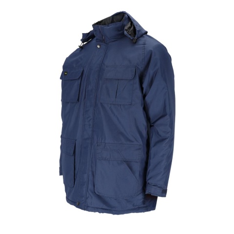 KURTKA OCHRONNA OCIEPLANA POLAR YES WINTER SYSTEM WENTYLACJI, TROCZKI GRANATOWA