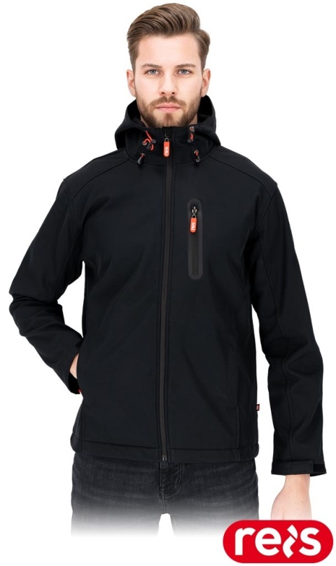 KURTKA OCHRONNA ROBIN SOFTSHELL POLAR CZARNY