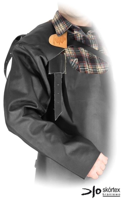 RĘKAW PRAWY OCHRONNY SKÓRZANY DLA SPAWACZY SKÓRA BYDLĘCA LICOWA