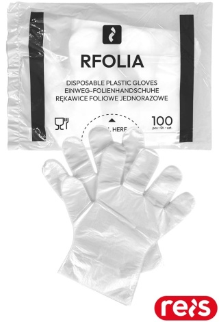 RĘKAWICE FOLIOWE RFOLIA JEDNORAZOWE
