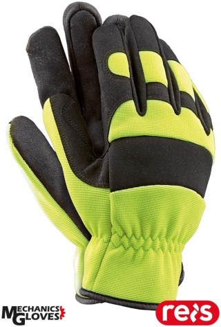 RĘKAWICE OCHRONNE MECHANIC FLUO DLA KIEROWCÓW, DROGOWCÓW, KADRY KIEROWNICZEJ