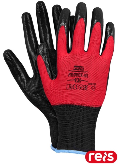 RĘKAWICE OCHRONNE REDVOX-NI NITRYL 12par
