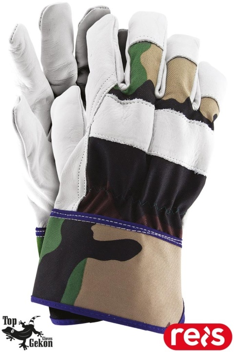 RĘKAWICE OCHRONNE RFORESTER SKÓRA BYDLĘCA LICOWA, LEŚNICTWO, MORO