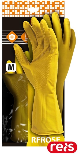 RĘKAWICE OCHRONNE RFROSE FLOKOWANE, FLOKI, GOSPODARCZE 12PAR