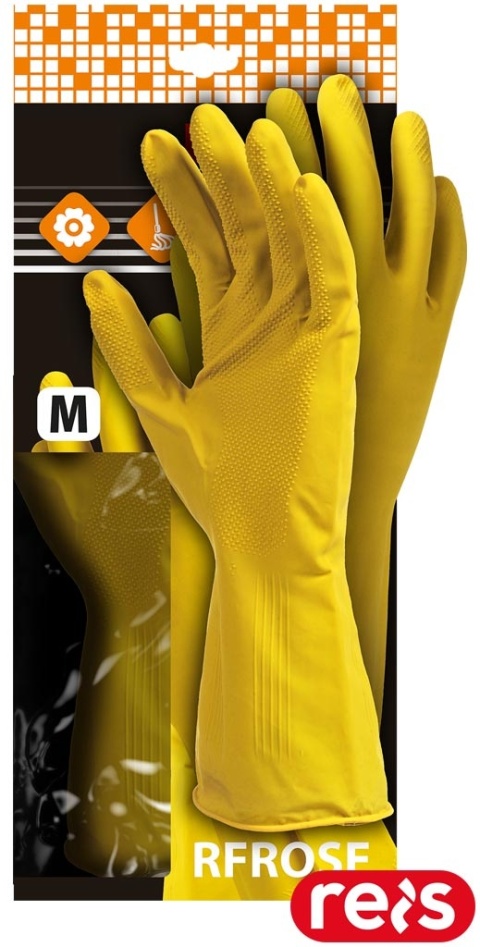 RĘKAWICE OCHRONNE RFROSE FLOKOWANE, FLOKI, GOSPODARCZE 12PAR