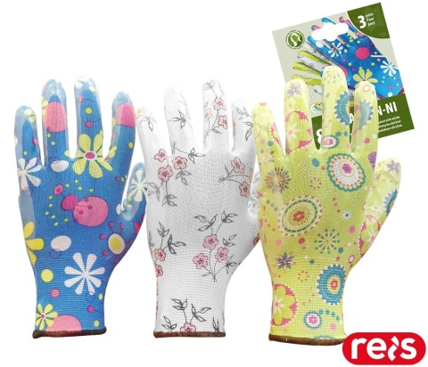 RĘKAWICE OCHRONNE RGARDEN-NI DO PRAC W OGRODZIE, 3PARY