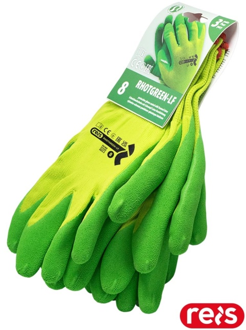 RĘKAWICE OCHRONNE RHOTGREEN-LF LATEKSOWE, DLA KOBIET, 3 PARY