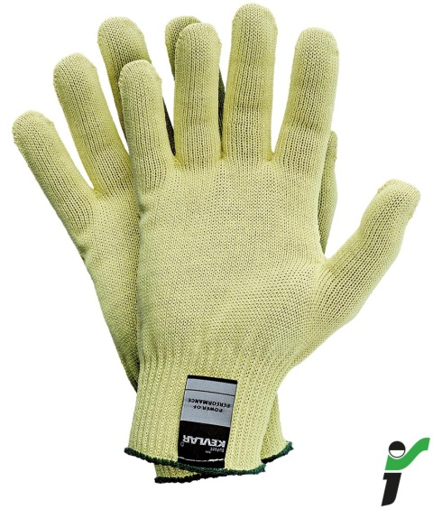 RĘKAWICE OCHRONNE RJ-KEVTEN KEVLAR NIEWIELKIE ZAGROŻENIA TERMICZNE, WKŁAD, 5par