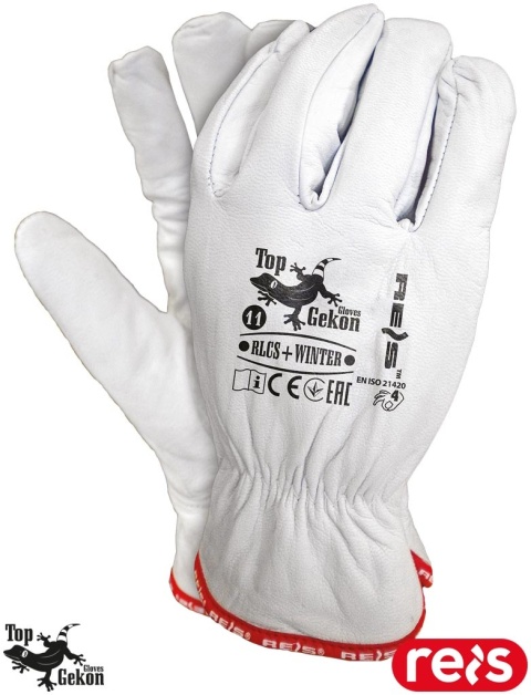 RĘKAWICE OCHRONNE RLCS+WINTER OCIEPLANE SKÓRA OWCZA LICOWA, DLA KIEROWCÓW, KADRY KIEROWNICZEJ
