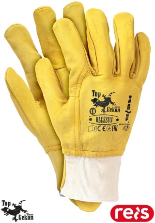 RĘKAWICE OCHRONNE RLCSSUN KOZIA SKÓRA BUDOWA, PRZEMYSŁ CIĘŻKI, PRACE MECHANICZNE