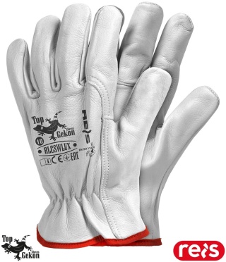 RĘKAWICE OCHRONNE RLCSWLUX SKÓRA KOZIA BUDOWA, PRZEMYSŁ CIĘŻKI, PRACE MECHANICZNE