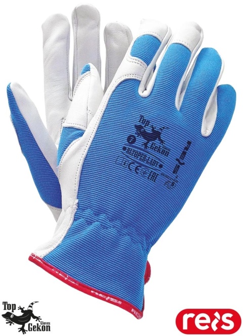 RĘKAWICE OCHRONNE RLTOPER-LADY SKÓRA KOZIA PRACE MECHANICZNE, DLA KOBIET