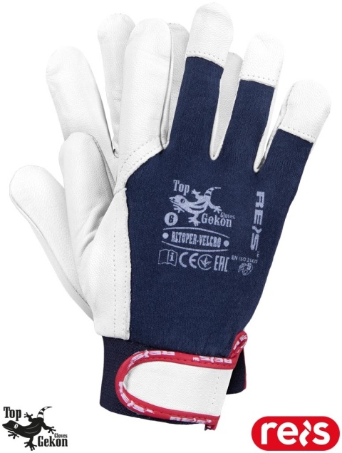 RĘKAWICE OCHRONNE RLTOPER-VELCRO SKÓRA KOZIA DLA KEIROWCÓW, PRAC MECHANICZNYCH