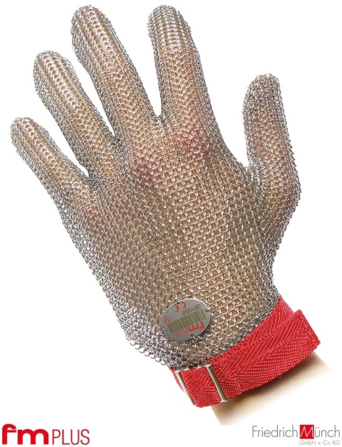 RĘKAWICE OCHRONNE FM PLUS STAL NIERDZEWNA