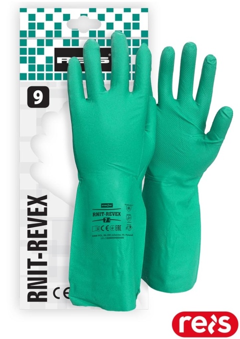 RĘKAWICE OCHRONNE RNIT-REVEX ELASTYCZNE, CHROPOWATE, ODPORNE NA ROZDARCIA, DO KONTAKTU Z ŻYWNOŚCIĄ