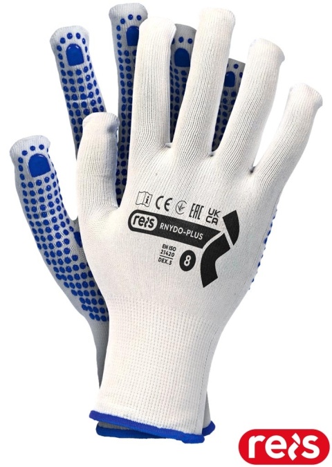 RĘKAWICE OCHRONNE RNYDO-PLUS NAKROPIENIE PCV TRANSPORT, BUDOWLANKA 12PAR