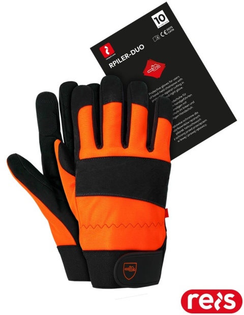 RĘKAWICE OCHRONNE PRZED RĘCZNĄ PILARKĄ ŁAŃCUCHOWĄ RPILER-DUO