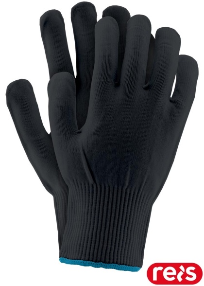 RĘKAWICE OCHRONNE RPOLY NIEPYLĄCE, ELASTYCZNE CZARNE 12par