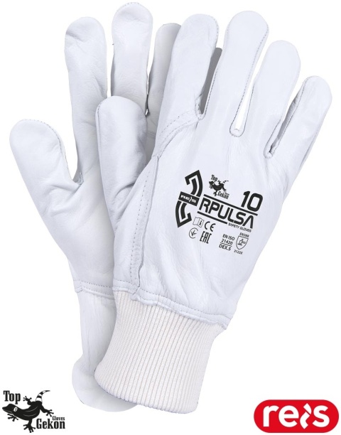 RĘKAWICE OCHRONNE RPULSA JASNA SKÓRA LICOWA BYDLĘCA