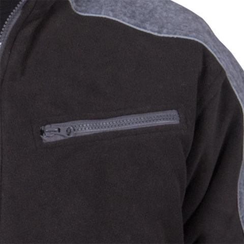 BLUZA OCHRONNA OCIEPLANA Z POLARU POLAREX PIKOWANA PODSZEWKA SZARY