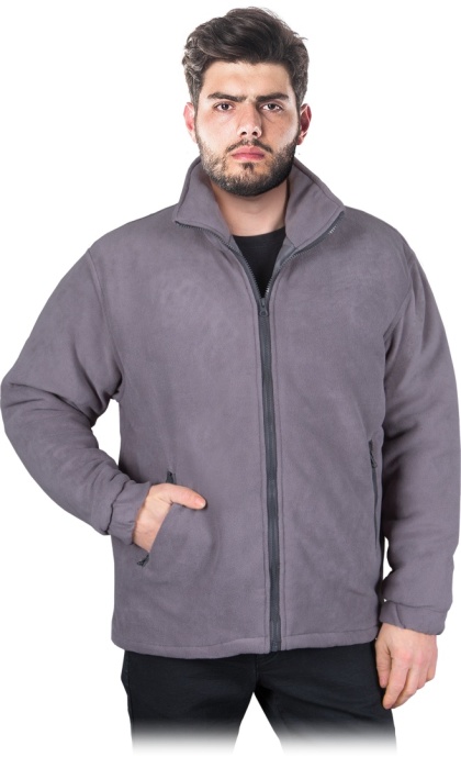 BLUZA OCHRONNA OCIEPLANA Z POLARU POLAREX PIKOWANA PODSZEWKA SZARY