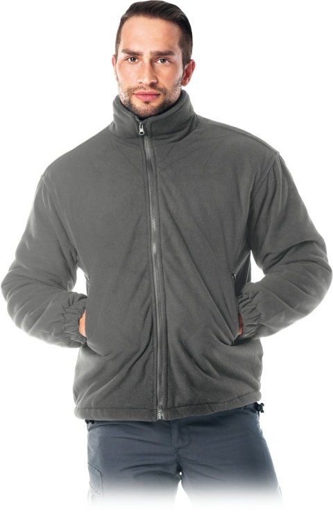BLUZA OCHRONNA OCIEPLANA Z POLARU POLAREX PIKOWANA PODSZEWKA SZARY