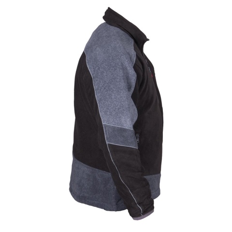 BLUZA OCHRONNA OCIEPLANA Z POLARU POLAREX PIKOWANA PODSZEWKA CZARNY