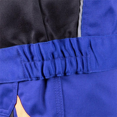 BLUZA OCHRONNA PROX SYSTEM WENTYLACJI, KIESZEŃ NA TELEFON NIEBIESKO-CZARNO-POMARAŃCZOWA