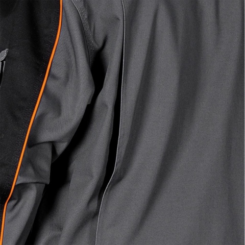 BLUZA OCHRONNA PRO SYSTEM WENTYLACJI, KIESZEŃ NA TELEFON, NIEBIESKO-CZARNO-POMARAŃCZOWA