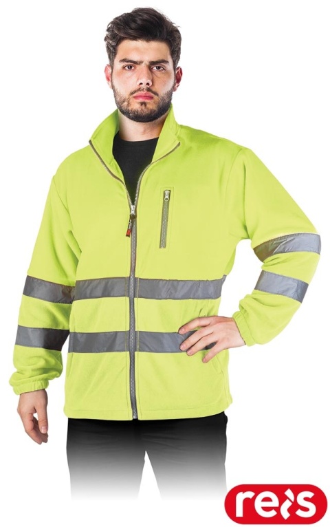 BLUZA OCHRONNA Z POLARU POLSTRIP ŻÓŁTA