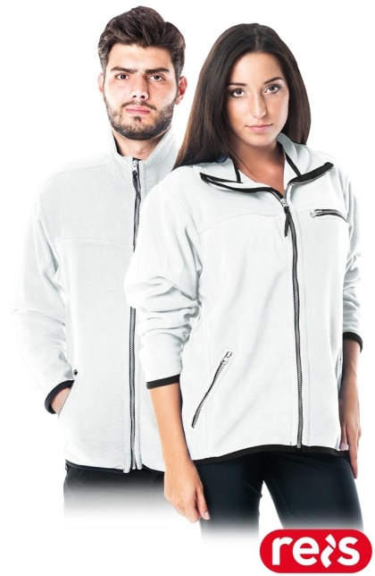 BLUZA Z POLARU OCHRONNA POLAR-HONEY UNISEX BIAŁY