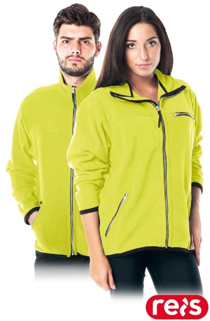 BLUZA Z POLARU OCHRONNA POLAR-HONEY UNISEX SELEDYNOWY