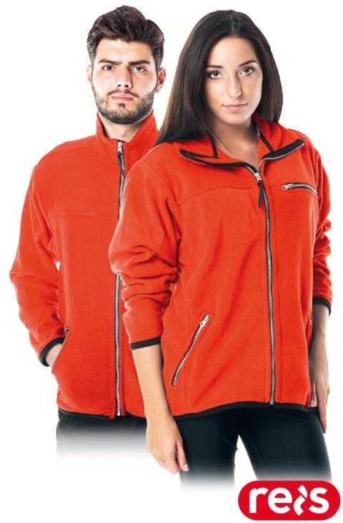 BLUZA Z POLARU OCHRONNA POLAR-HONEY UNISEX POMARAŃCZOWY