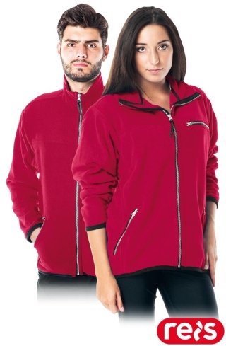 BLUZA Z POLARU OCHRONNA POLAR-HONEY UNISEX CZERWONY