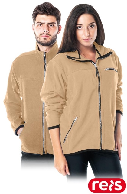 BLUZA Z POLARU OCHRONNA POLAR-HONEY UNISEX BEŻOWY