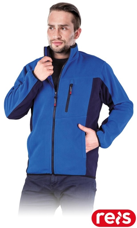 BLUZA Z POLARU OCHRONNA POLAR-TWIN POLAR NIEBIESKO-GRANATOWY