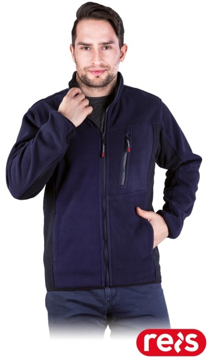 BLUZA Z POLARU OCHRONNA POLAR-TWIN POLAR GRANATOWO-CZARNY