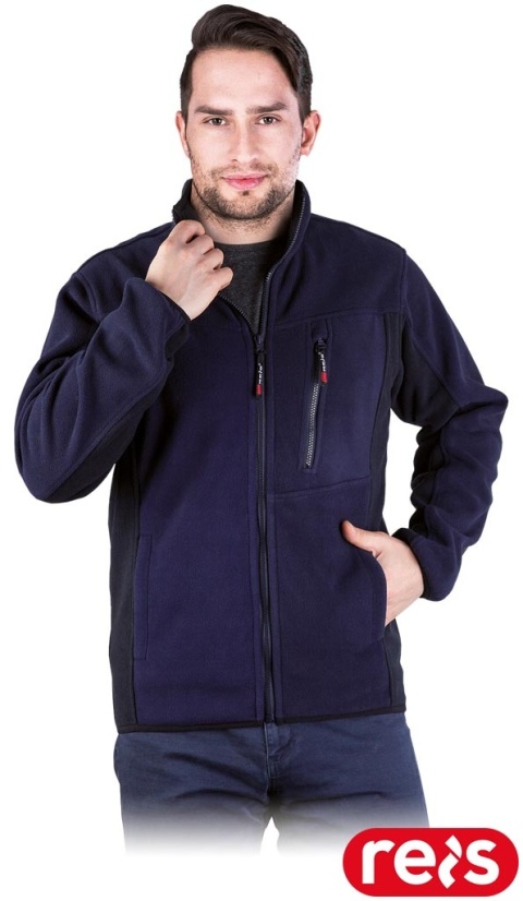 BLUZA Z POLARU OCHRONNA POLAR-TWIN POLAR GRANATOWO-CZARNY