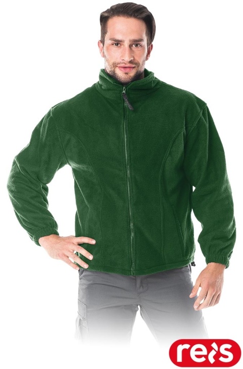 BLUZA Z POLARU OCHRONNA POLAR MĘSKI ZIELONY