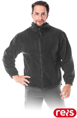 BLUZA Z POLARU OCHRONNA POLAR MĘSKI CZARNY