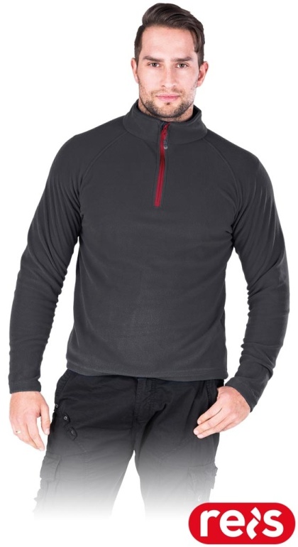 BLUZA Z POLARU OCHRONNA POLMENKS POLAR SZARY