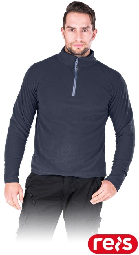 BLUZA Z POLARU OCHRONNA POLMENKS POLAR GRANATOWY