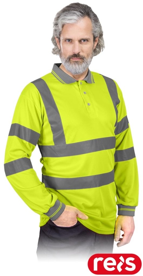 KOSZULKA POLO Z SIATKI OCHRONNA POLO-FLUO ŻÓŁTA