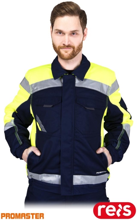 KURTKA OCHRONNA OCIEPLANA PROM-WIN PASY ODBLASKOWE