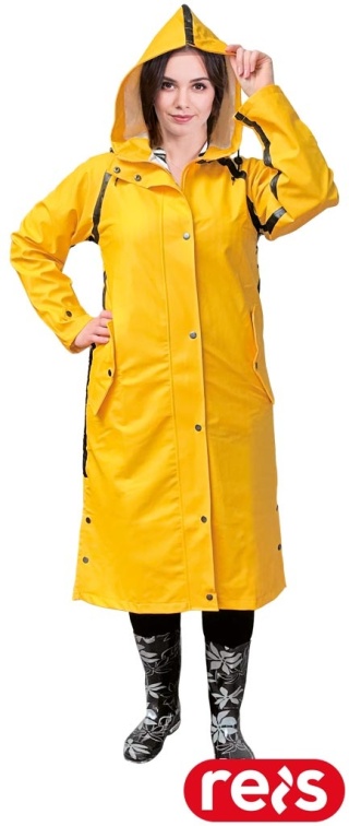 PŁASZCZ OCHRONNY PRZECIWDESZCZOWY PPDPU-LADY DAMSKI Z KAPTUREM