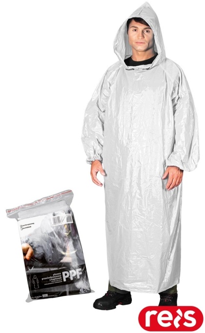 PŁASZCZ OCHRONNY PRZECIWDESZCZOWY PPF BIAŁY