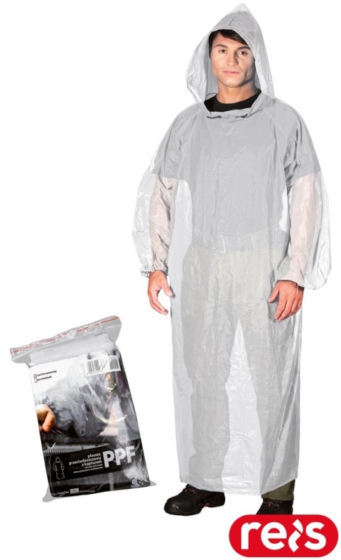 PŁASZCZ OCHRONNY PRZECIWDESZCZOWY PPF TRANSPARENTNY