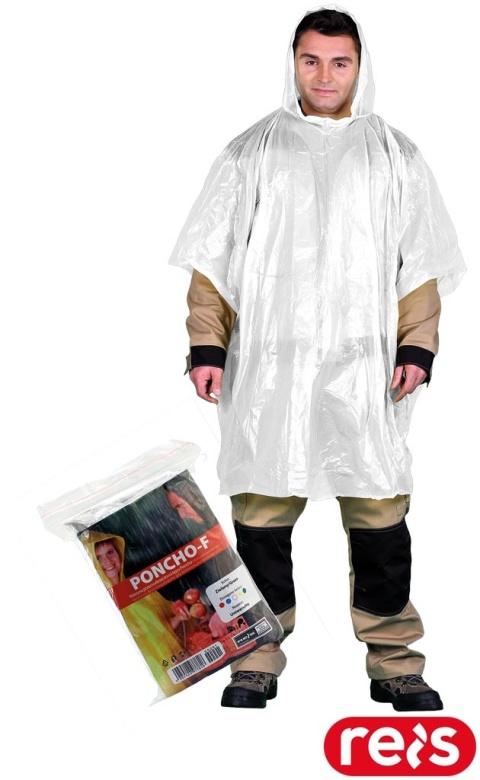 PELERYNA PONCZO OCHRONNE PRZECIWDESZCZOWE BIAŁE